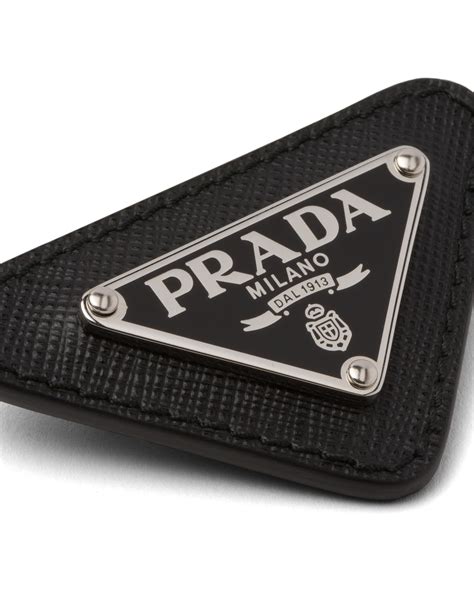 prada triangle pin